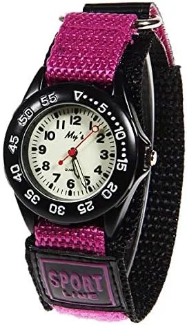 Vista 2 de ELEOPTION Reloj deportivo para hombres y mujeres, analógico, de cuarzo, luminoso, militar, correa de nailon, con velcro, unisex, para adolescentes