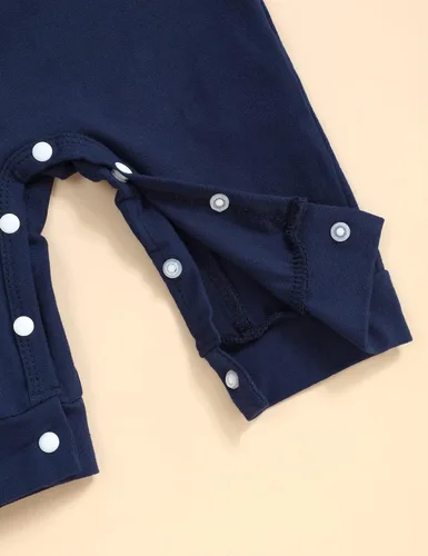 Vista 8 de Mameluco de bebé recién nacido con estampado de alfabeto, traje de una pieza