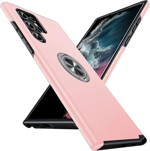Vista 61 de Anqrp Funda para Samsung Galaxy A53 con soporte de anillo, color negro
