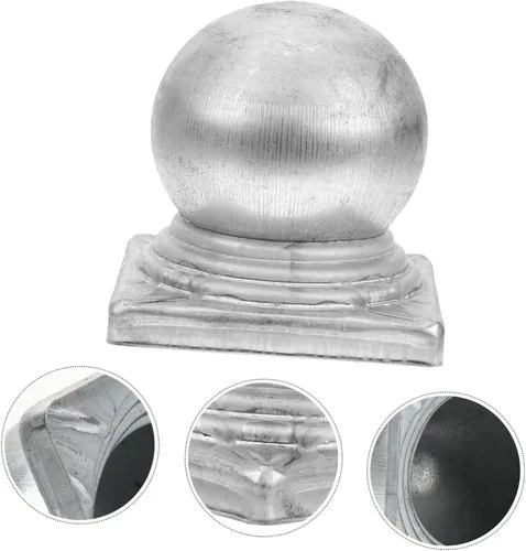 Vista 4 de DOITOOL 4 tapas decorativas para postes de valla con forma de cubierta para diseño resistente a la intemperie, fácil instalación para mejorar