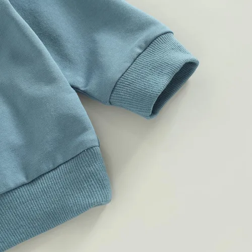 Vista 5 de Ehfomius Toddler Baby Boy Fall Winter Clothes Mama's Boy Long Sleeve Pullover Sweatshirt and Jogger Pants 2Pcs Set