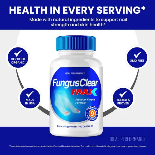 Vista 5 de IDEAL PERFORMANCE (3 unidades) Pastillas para uñas de los pies Hongus Clear Max (180 cápsulas)