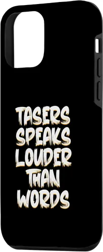 Vista 2 de Funda eléctrica para iPhone 12 mini Tasers Speak Louder Than Words