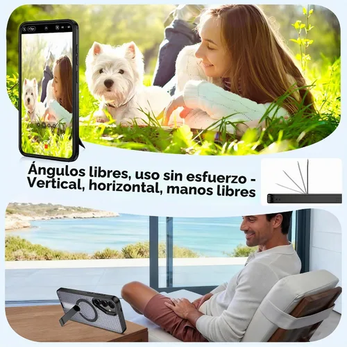 Vista 5 de Jshru para Samsung Galaxy S25 Plus / S24 Plus con [2 PIEZAS] protectores de pantalla HD, compatible con MagSafe
