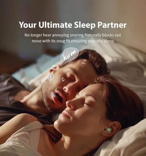 Vista 2 de Audífonos invisibles para dormir, pequeños y cómodos, con bloqueo de ruido, mini auriculares inalámbricos Bluetooth 5.3, auriculares intraurales