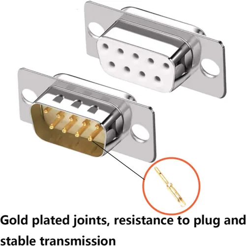 Vista 4 de 10PCS Juntas chapadas en oro DB9 RS232 D-SUB Serial Soldadura Copa