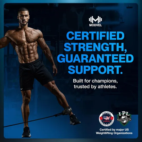 Vista 5 de Modvel Gym Ankle Strap for Cable Machines – Glute & Leg Kickback Ankle Straps for Gym Workouts – Adjustable, Padded Support for Strength Training