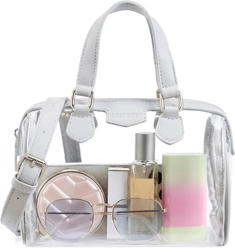 Vista 9 de BOSTANTEN Bolsa transparente aprobada para estadios con asa superior para eventos, conciertos, viajes, uso diario