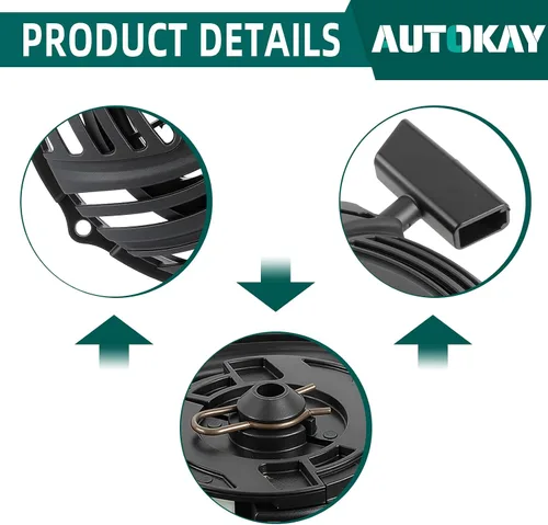Vista 7 de AUTOKAY 593959 591139 Arrancador de retroceso compatible con Troy Bilt