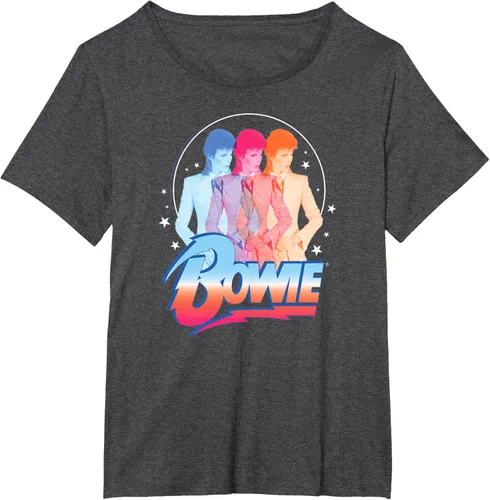 Vista 21 de David Bowie - Camiseta Bowie 3D, Negro