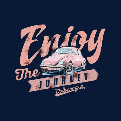 Vista 2 de Volkswagen Enjoy The Journey Beetle - Camiseta para hombre