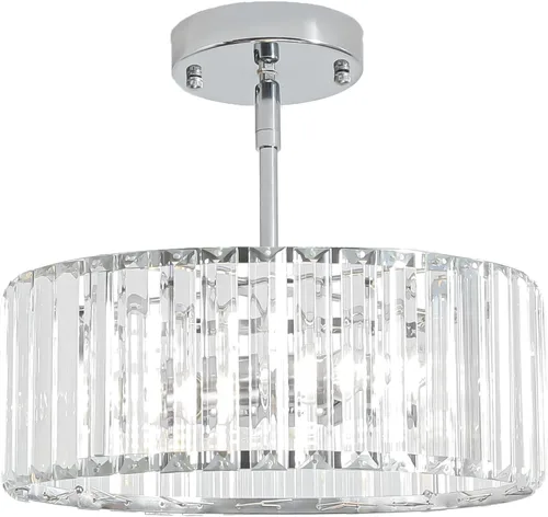 Vista 16 de Candelabro pequeño de cristal dorado, lámpara moderna de 3 luces para comedor sobre la mesa, accesorio de iluminación redondo para pasillo