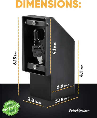 Vista 4 de Elder Welder® Caja fuerte de pared oculta con toma eléctrica Placa de pared 100% real incluida Fácil de instalar Caja fuerte oculta
