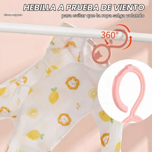 Vista 7 de Perchas de bebé para armario de guardería, paquete de 40 perchas de plástico para niños, ahorro de espacio, antideslizantes, extensibles, para niños
