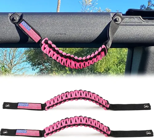 Vista 29 de Asas de agarre de barra antivuelco para Ford Bronco 2021 2022 2023 2024 2025 2 accesorios de 2 puertas y 4 puertas, mango de agarre de paracaídas