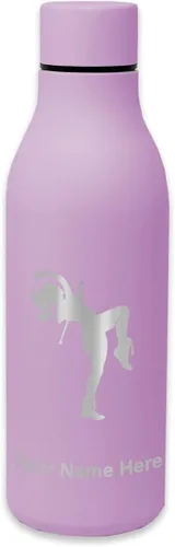 Vista 10 de LaserGram Botella de agua de acero inoxidable de doble pared, Majorette, grabado personalizado incluido