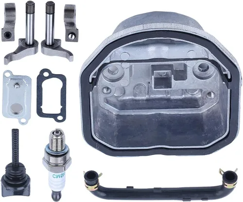 Vista 4 de Para Honda GX25 HHT25S Pieza del motor, Kit de tapa de culata, 12310-Z0H-010, 14730-Z0H-000, 14740-Z0H-000, 14431-Z0H-003, 14441-Z0H-003
