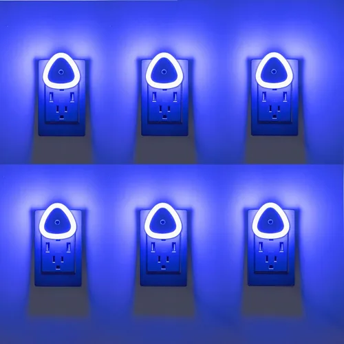 Vista 11 de KINUR Lámpara de Luz Nocturna LED con Sensor Inteligente de Atardecer a Amanecer, Luz Nocturna Ámbar Naranja de 0.5W que se Enchufa a la Pared