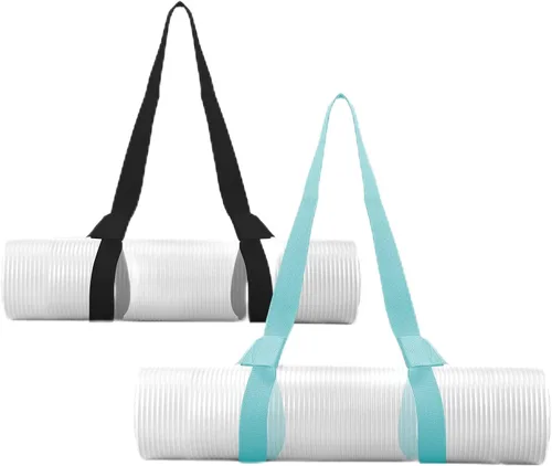 Vista 8 de Paquete de 2 correas para esterilla de yoga para llevar, soporte para esterilla de yoga, arnés ajustable para esterilla de yoga