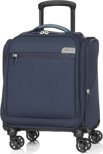 Vista 30 de Verage Equipaje de mano debajo del asiento de 14 pulgadas con ruedas giratorias y puerto de carga USB, maleta con ruedas para aerolíneas, bolsa Negro