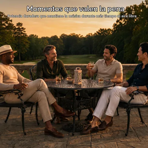 Vista 9 de TRAVOR - Altavoz Bluetooth magnético prémium para patio, barco y Champagne del desierto