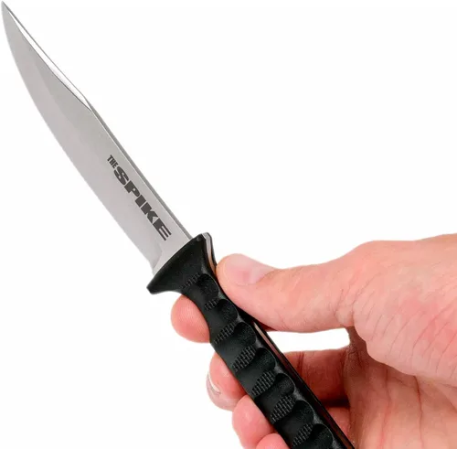 Vista 6 de Cold Steel Bowie Spike Duradero y Ligero de Acero Inoxidable Alemán 4116 de 4 Pulgadas, Cuchillo de Cuello de Hoja Fija Táctica para Exteriores