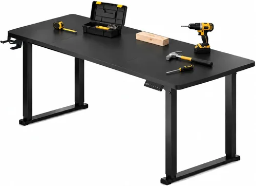 Vista 12 de 63" Dual-Motor Electric Height Adjustable Workbench Negro