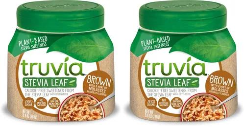 Vista 8 de Truvia – Edulcorante de cucharada marrón sin calorías de hoja de stevia (frasco de 9.8 oz)