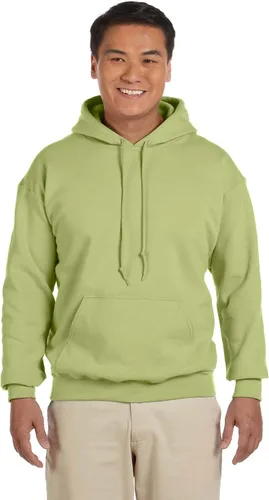 Vista 26 de Gildan - Sudadera con capucha para hombre, mezcla pesada, cordón de ajuste, Rosa de seguridad