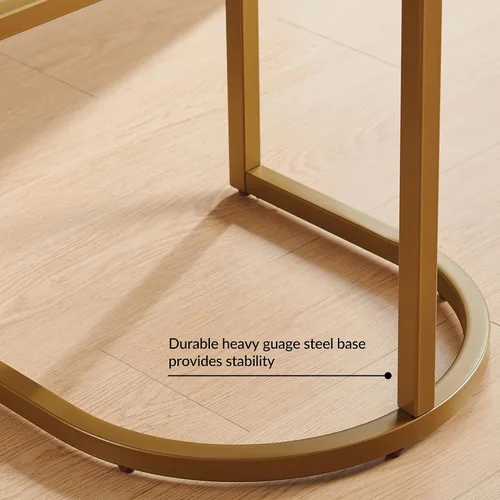 Vista 30 de Leick Home 214536 Barrelback Silla de comedor con base de metal, juego de 2, para comedor, asiento moderno de lino negro y base de metal dorado