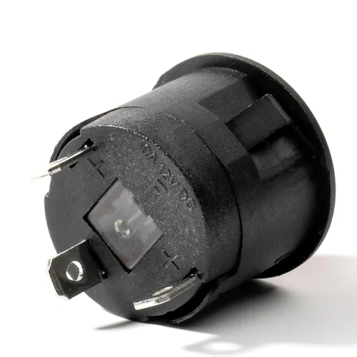 Vista 4 de WEELYE - 2 piezas de automóvil de parachoques de 6 V 12 V con botón de encendido circular rojo, interruptor de arranque eléctrico para niños, piezas