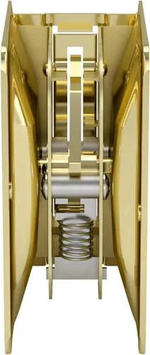 Vista 8 de Richelieu Hardware 1701BPSBC Tirador de Puerta Corredera Onward, Cerradura de Privacidad, 3 1/4 pulg (82 mm), Rectangular, Latón