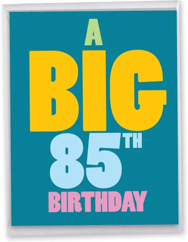 Vista 13 de NobleWorks - Divertida tarjeta de feliz cumpleaños número 85 (8.5 x 11 pulgadas) - Tarjeta jumbo para niños de 85 años, felicitaciones de cumpleaños