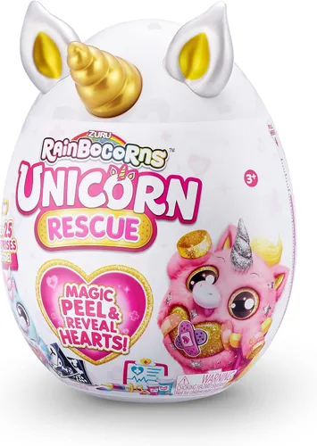 Vista 2 de Rainbocorns Unicorn Rescue Surprise - Peluche coleccionable de ZURU