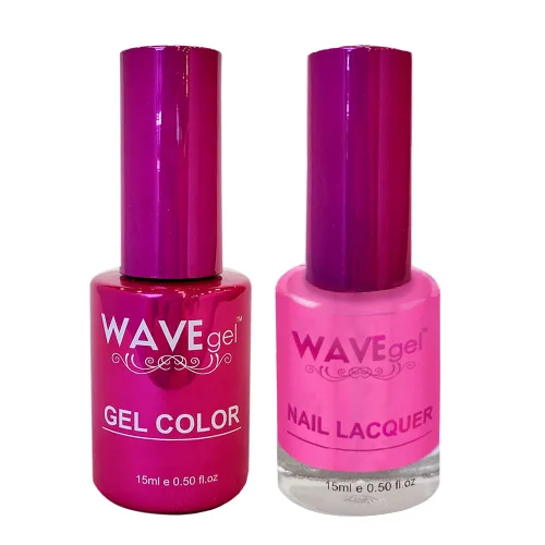 Vista 64 de WAVEGEL - Juego dúo de gel y esmalte de uñas a juego - Colección Princess - #001 Super Black I 0.5 onzas #001 Super Negro