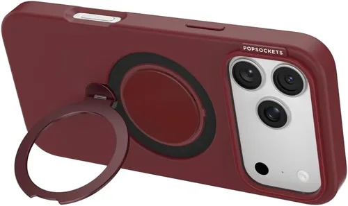 Vista 3 de PopSockets Funda para iPhone 17 Pro Max con MagSafe, color borgoña