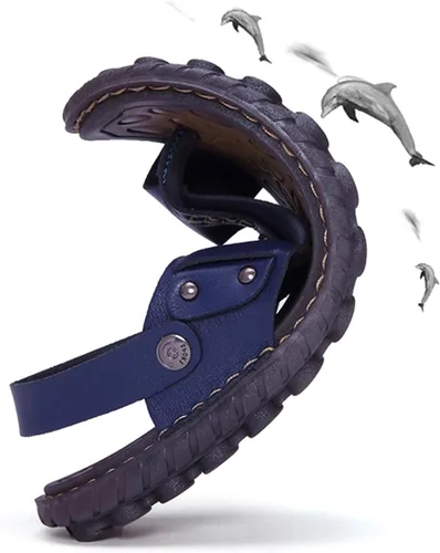 Vista 4 de OHCHSH - Sandalias de piel para hombre