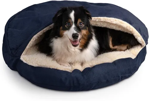 Vista 39 de Snoozer Cama de lujo de microsuede acogedora estilo cueva para mascotas, pequeña, antracita For small sized pets, Removable washable cover