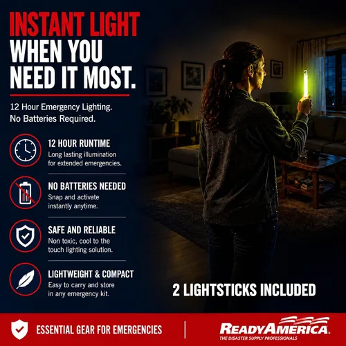 Vista 8 de Ready America 70285 kit de emergencia de lujo para 2 personas, mochila para 3 días