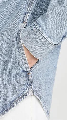Vista 6 de Pistola Denim Chamarra de gran tamaño Mandy para mujer