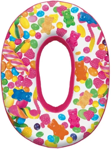 Vista 7 de iscream Lettermania F - Almohada de microcuentas con diseño de tarta de 16.0 in Letra F