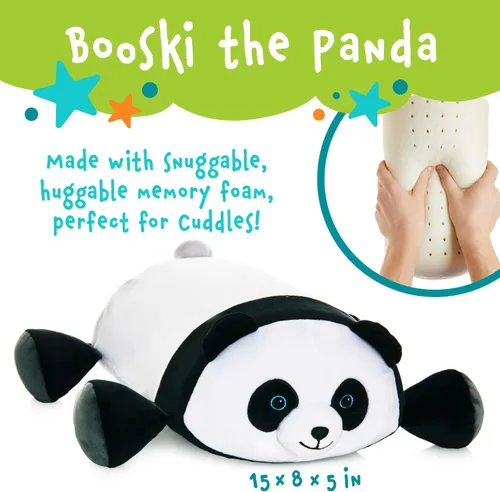 Vista 2 de MEMORY MATES Booski the Panda - Almohada de espuma viscoelástica de 15 pulgadas