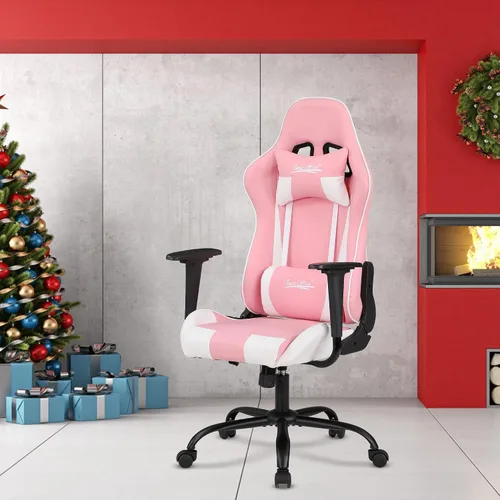 Vista 9 de Silla Gamer - Silla reclinable ergonómica de respaldo alto para juegos de PC con reposacabezas y soporte lumbar para adultos y niños de 8 a 12 años