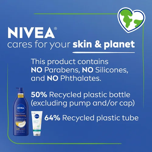 Vista 12 de NIVEA Loción corporal nutritiva hidratante reafirmante para la piel (16.9 onzas líquidas) + crema de gel corporal reafirmante y tonificante