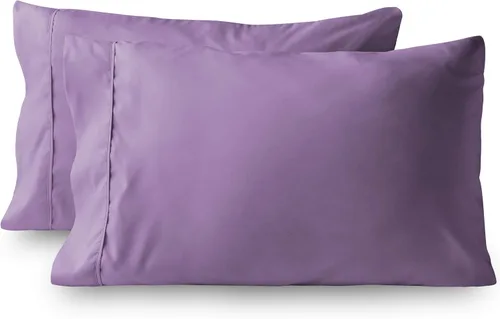 Vista 17 de Fundas de almohada – Juego de 2 fundas de almohada de algodón de 600 hilos, calidad de algodón, sedoso y suave, sin arrugas