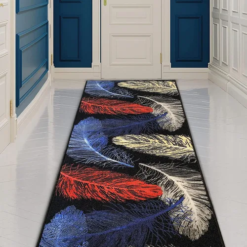 Vista 14 de CreativeDeco Alfombra de pasillo hecha a medida con respaldo de goma para cocina, vestíbulo, pasillo, entrada, elige tu longitud, tamaño de 31