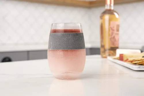 Vista 12 de Host Set de Tazas para Vino Congelables de 2 - Tazas de Plástico de Doble Pared Aisladas para Enfriar Vino con Gel Congelable, Vasos de Vino