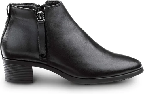 Vista 3 de SR Max Reno, zapatos de trabajo para mujer, color negro, estilo demi, puntera suave y resistente