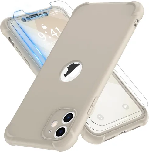 Vista 145 de ORETECH Funda para iPhone 11, con [2 protectores de pantalla de vidrio templado] [prueba de caídas de grado militar de 10 pies]