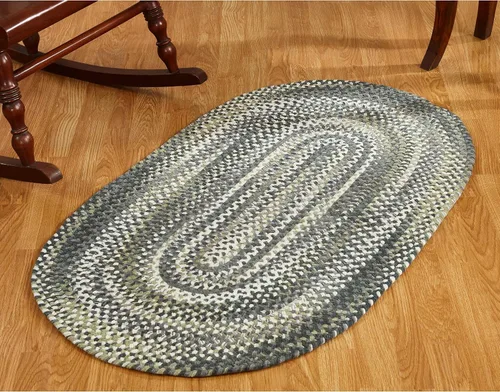Vista 8 de Better Trends Alfombra trenzada degradada, ovalada, reversible y duradera, 100% algodón suave, ideal para cocina, sala de estar, dormitorio, tapete